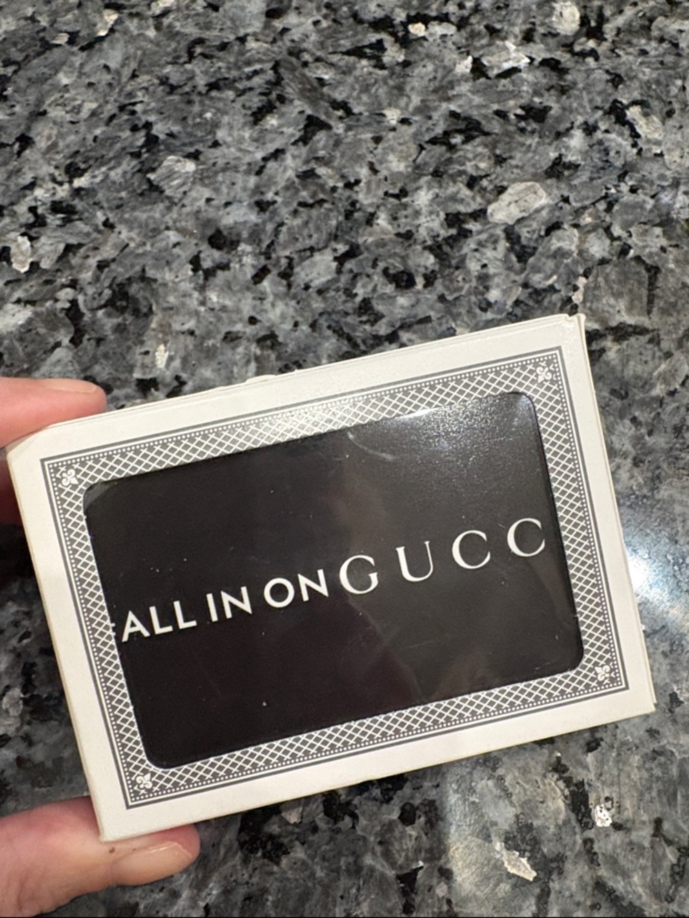 Gucci Black 'All In On Gucci’ Deck of Cards